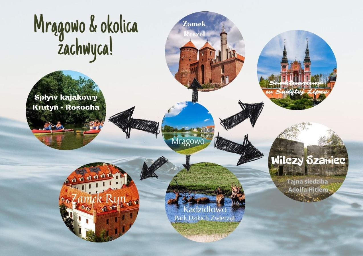 Mragowo Dwupoziomowy Apartament Indygo 85M2 Z Widokiem Na Jezioro المظهر الخارجي الصورة
